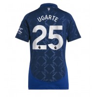 Camiseta Manchester United Manuel Ugarte #25 Segunda Equipación Replica 2024-25 para mujer mangas cortas